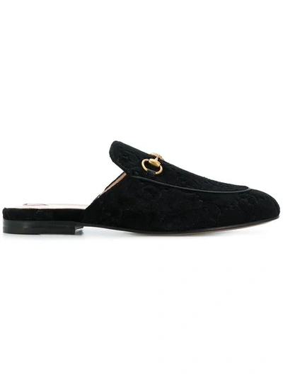 Shop Gucci Princetown Gg  Slipper In 1000