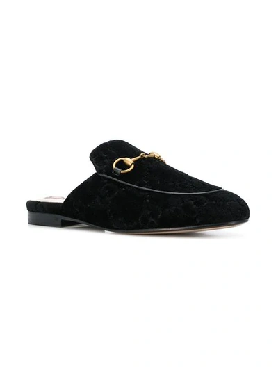 Shop Gucci Princetown Gg  Slipper In 1000