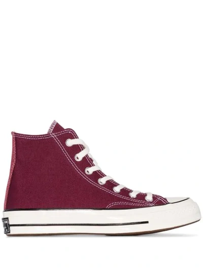 Shop Converse 'chuck 70' High-top-sneakers In Dark Burgundy