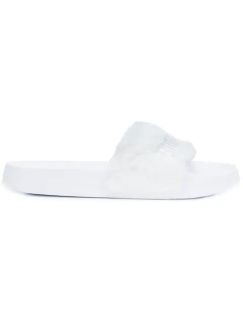 white puma fenty slides