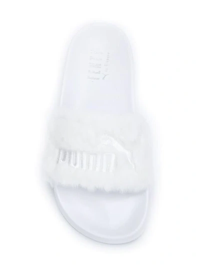 Shop Fenty X Puma X Fenty Leadcat Slides In White