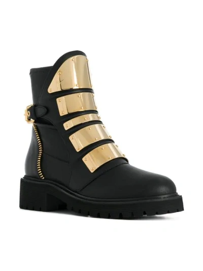 Shop Giuseppe Zanotti Regan Boots In Black