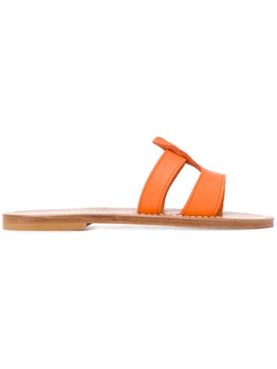 Shop Kjacques Thanos Sandals In Orange