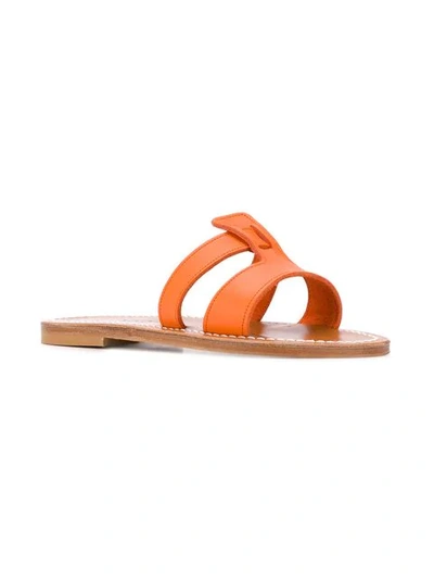 Shop Kjacques Thanos Sandals In Orange