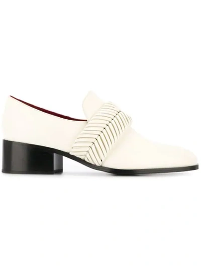 Shop Proenza Schouler Braided Loafers In White