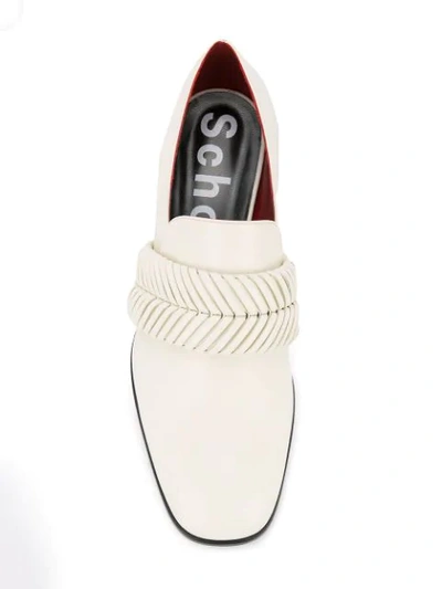 Shop Proenza Schouler Braided Loafers In White