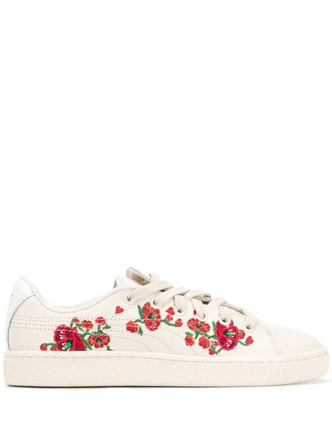 puma floral sneakers