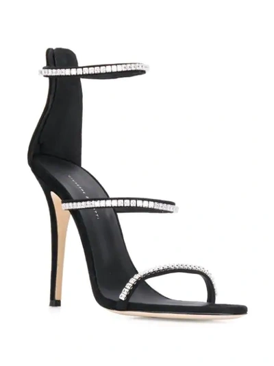 Shop Giuseppe Zanotti Harmony Sandals In Black