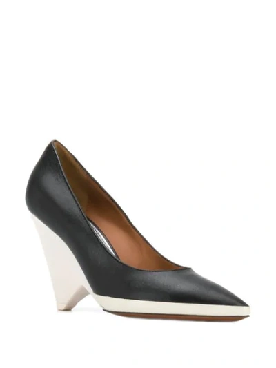 Shop Givenchy Two Tone Pumps In Black