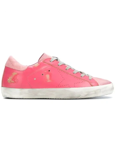 Shop Golden Goose Superstar Sneakers In Pink