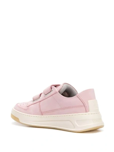 Shop Acne Studios Steffey Nubuk Leather Sneakers In Pink