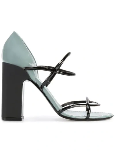 Shop Fabrizio Viti Round 'n' Round Sandals In Black