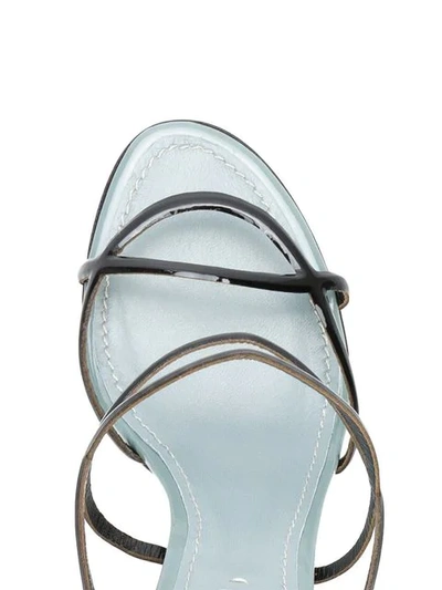 Shop Fabrizio Viti Round 'n' Round Sandals In Black