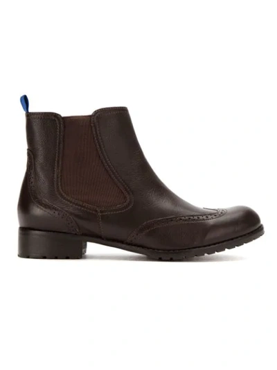 Shop Blue Bird Shoes Leather Chelsea Boots In Brown