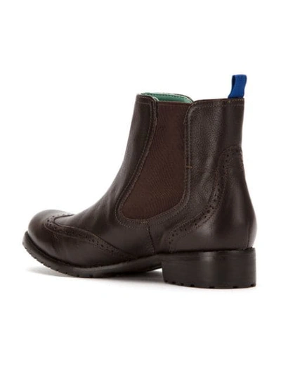 Shop Blue Bird Shoes Leather Chelsea Boots In Brown