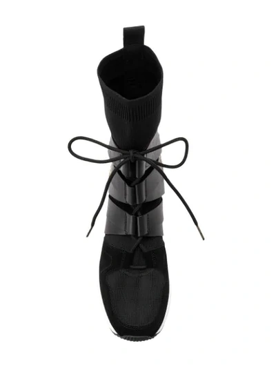 Shop Michael Michael Kors Hi-top Sneakers In Black