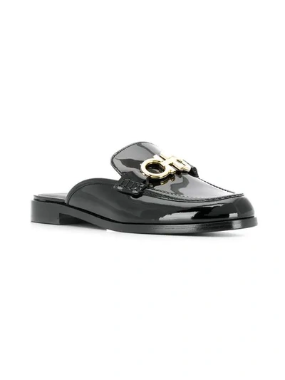 Shop Ferragamo Salvatore  Gancini Mules - Black