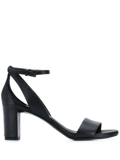 Shop Del Carlo Open Toe Sandals In Black