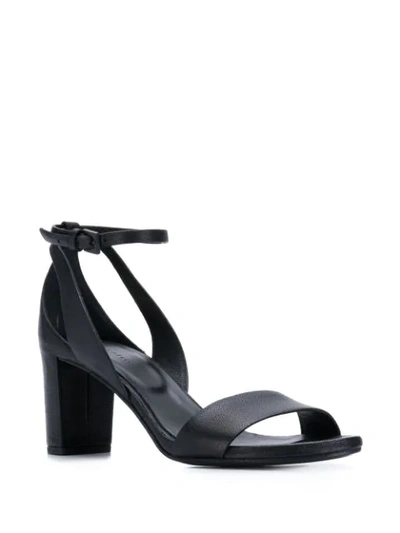Shop Del Carlo Open Toe Sandals In Black