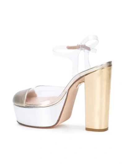 transparent platform pumps