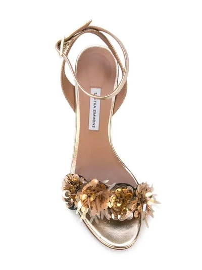 Shop Tabitha Simmons Lilian Sandals In Gold