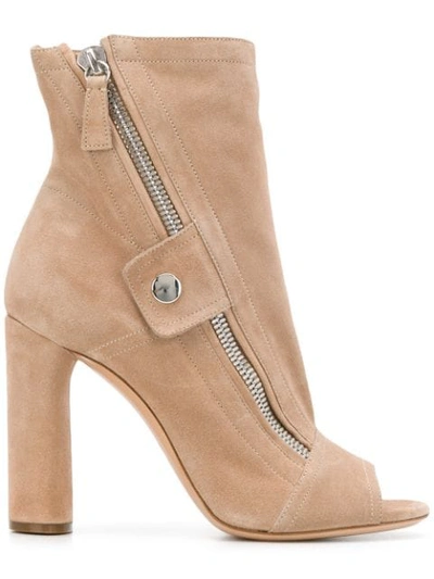 Shop Casadei Selena Boots In Neutrals