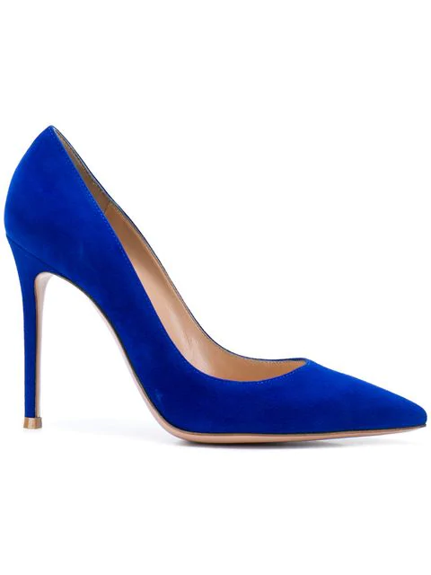 Gianvito Rossi Pointed Pumps In Blue | ModeSens