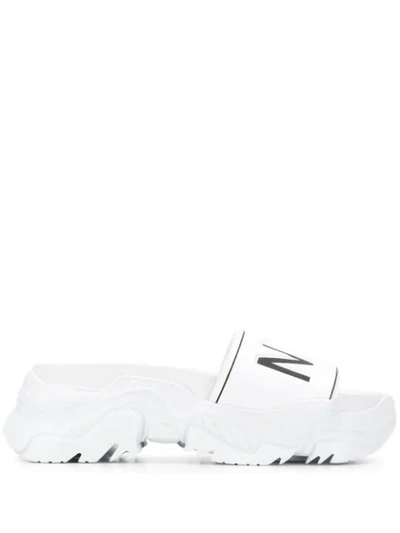 Shop N°21 Nº21 Billy Slides - White