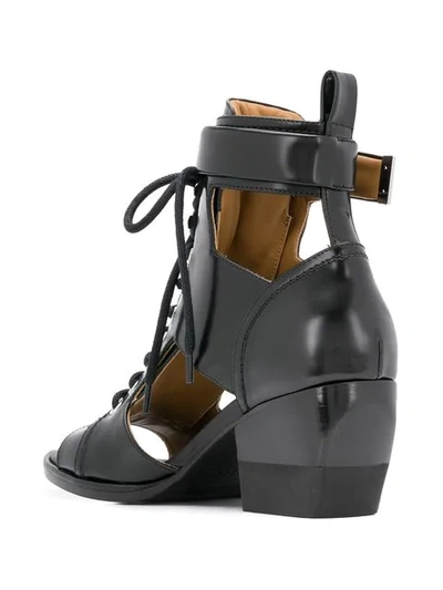 Shop Chloé Rylee Sandals In Black