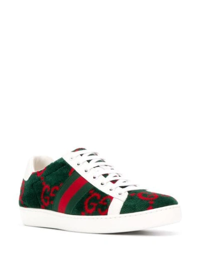 Shop Gucci New Ace Sneakers In Green