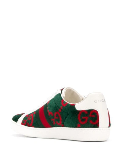 Shop Gucci New Ace Sneakers In Green