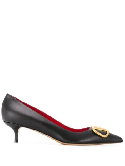 Shop Valentino Vlogo Pumps In Black