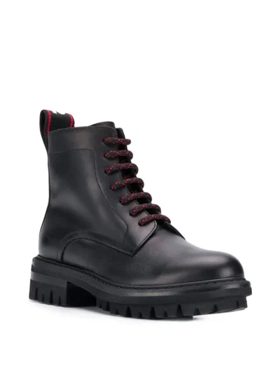 Shop Dsquared2 Combat Boots In 2124  Black