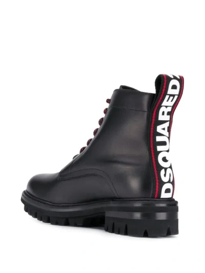 Shop Dsquared2 Combat Boots In 2124  Black