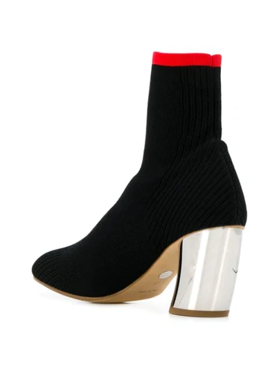 Shop Proenza Schouler Knit Sock Boots In Black