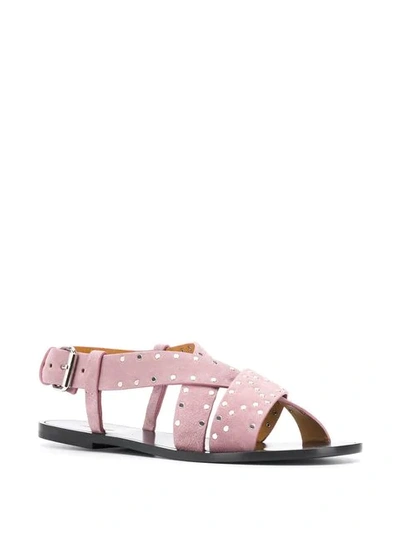 Shop Isabel Marant Jano Studded Sandals In Purple