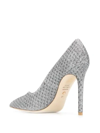 Shop Stuart Weitzman Anny 105 Pumps In Grey