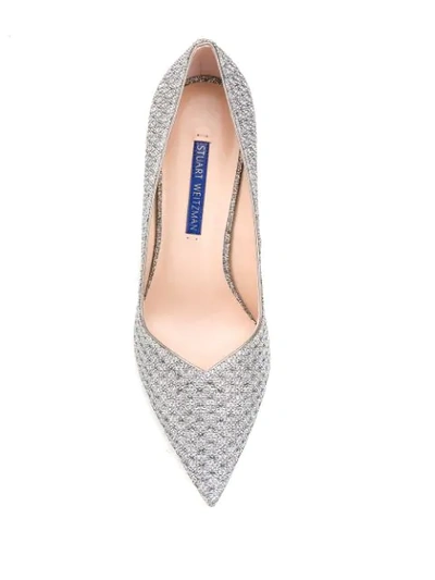 Shop Stuart Weitzman Anny 105 Pumps In Grey