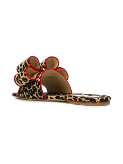 Shop Polly Plume Lola Sliders In Brown