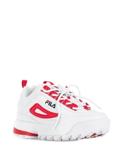 Shop Fila Ray Sneakers In 02a Whitered