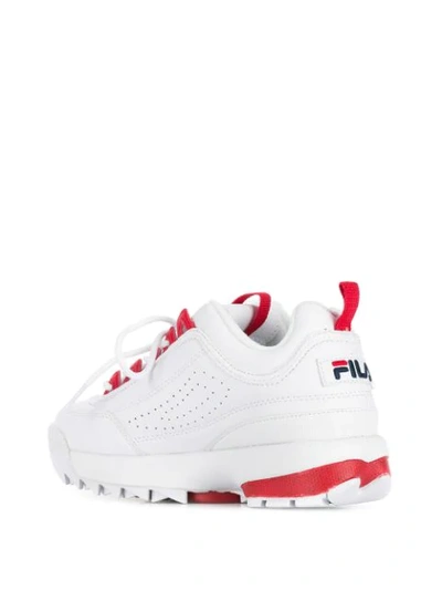 Shop Fila Ray Sneakers In 02a Whitered