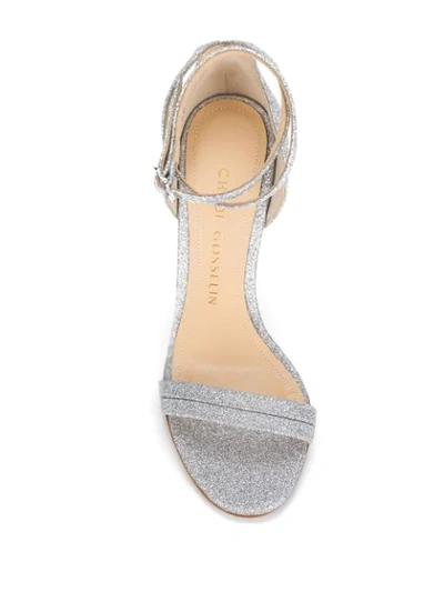 Shop Chloe Gosselin Narcissus Heels In Silver