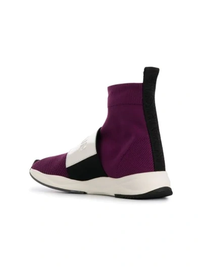 BALMAIN CAMERON运动袜靴 - 紫色
