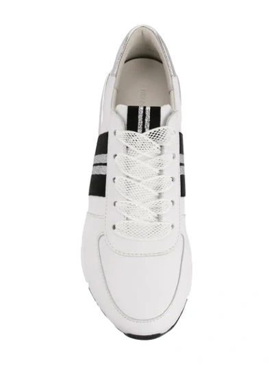 Shop Kennel & Schmenger Mesh Lace Sneakers In White
