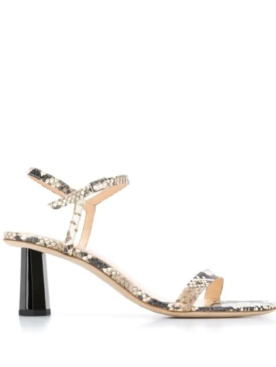 Shop By Far Magnolia Heeled Sandals In Black