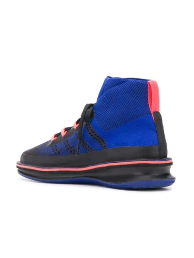 Shop Camper Rolling Lace-up Boots In Blue