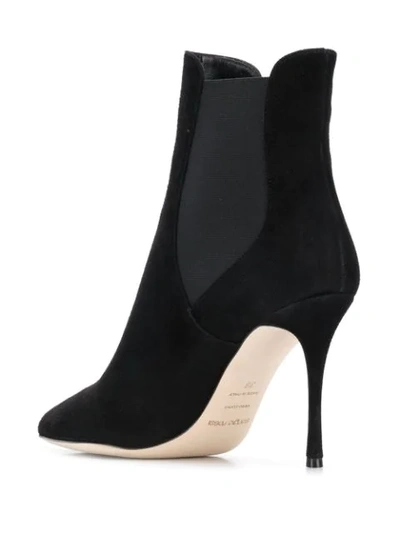 Shop Sergio Rossi Heeled Ankle Boots In Black