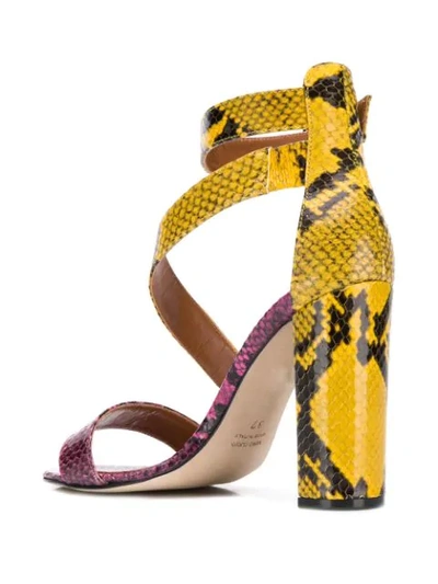 Shop Paris Texas Strappy Sandals In Yellow