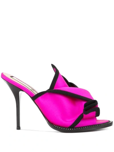 Shop N°21 Bow-detail Sandals In Pink