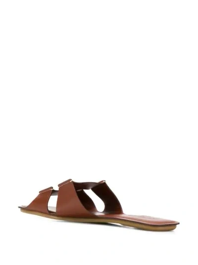 RODO FLAT SLIDES - 棕色